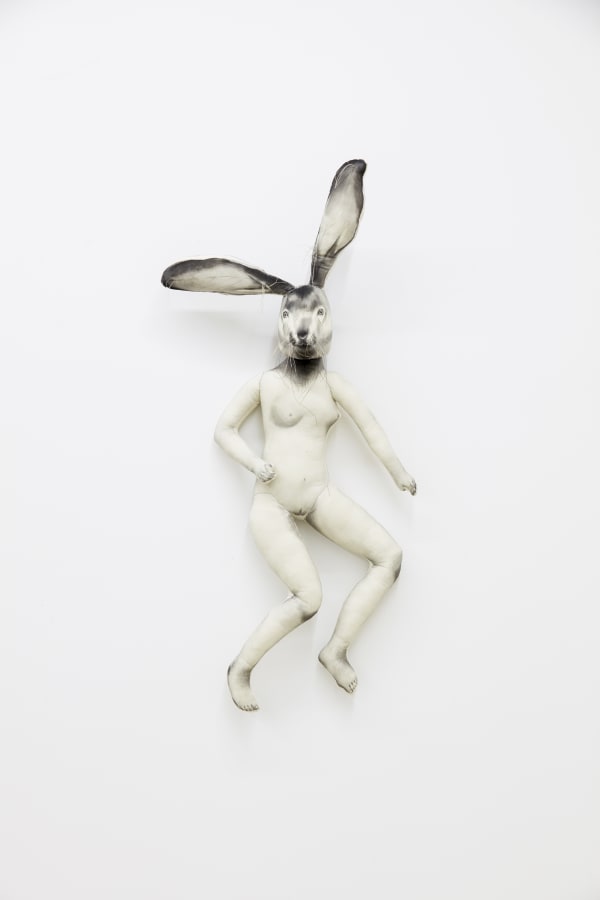 사람토끼, mixed media, 120x50x15cm, 2019