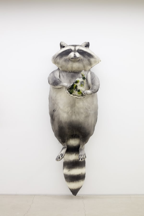 라쿤, mixed media, 265x90x60cm, 2018