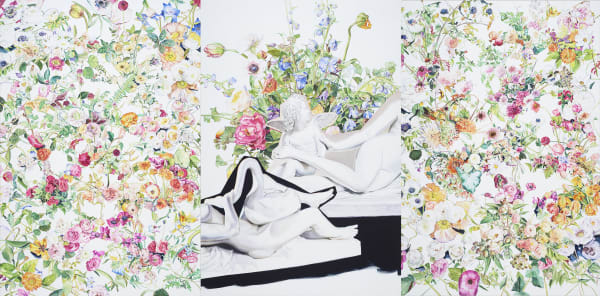 SP13, oil on canvas, 290.9x591cm(3pcs), 2018