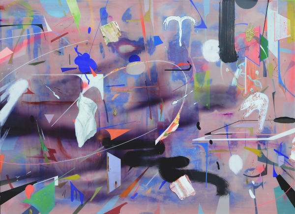 Baylys, mixed media on aluminium, 60x80cm, 2017