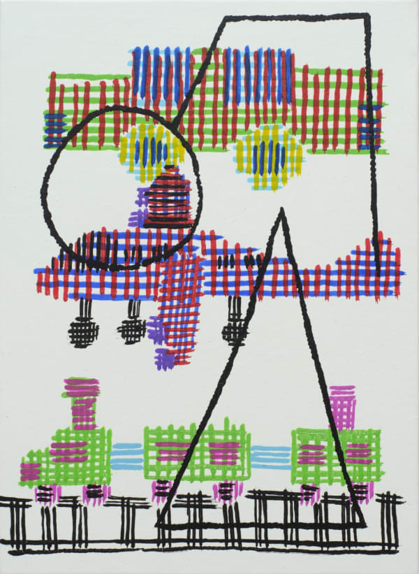 기록 Record (1), watercolor on canvas, 33.4x24.2cm, 2025