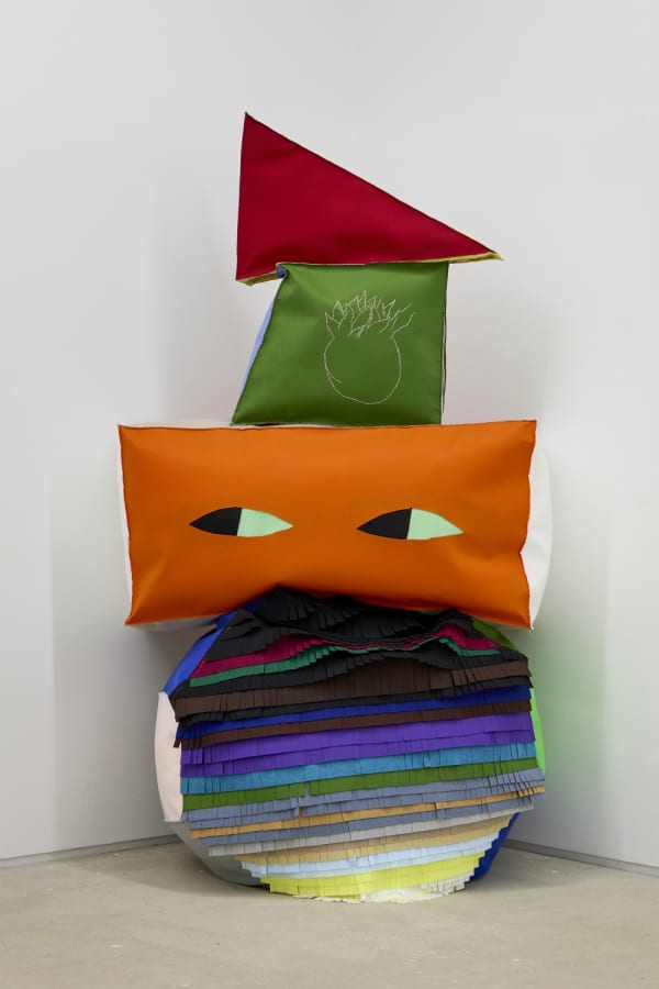 그림 보는 사람 The One who Looks at Paintings, 펠트에 바느질 stitching on felt, various size, 2025