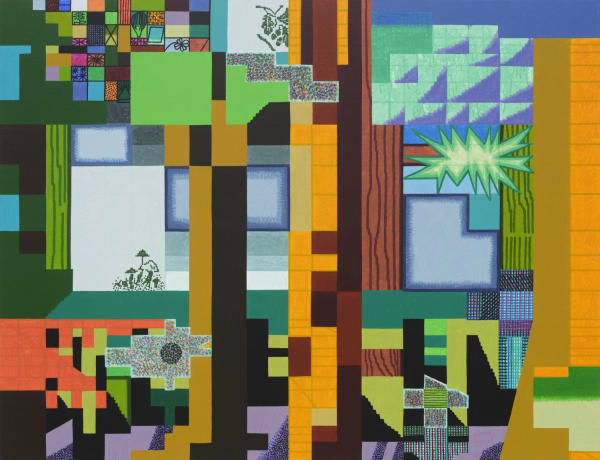 하루에 담긴 세 개의 계절 Three seasons in a day,watercolor on canvas, 112x145.5cm, 2025