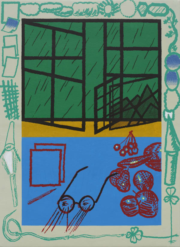 창문 Window, watercolor on canvas, 72.7x53cm, 2025