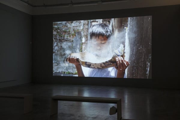 Thao Nguyen Phan, Becoming Alluvium, 2019. Exhibition view Monsoon Melody, WIELS, Brussels (1 February–16 August 2020). Image courtesy of WIELS.