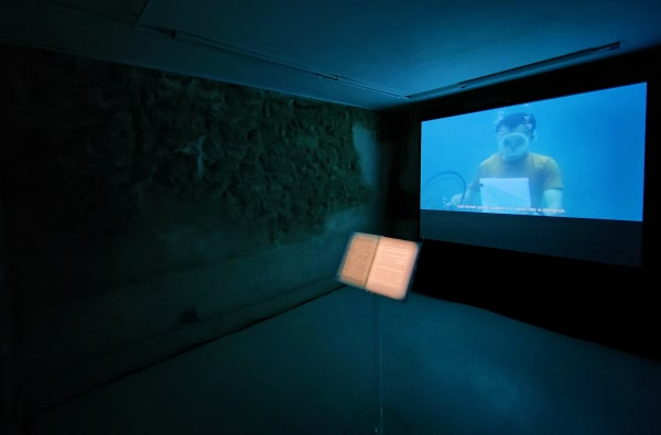 Lim Sokchanlina, Letter To The Sea, 2019, video, sound, exhibition view © Galerie BAQ