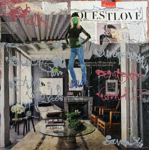 Sane Questlove Mixed Media 40 X 40 Cm 2016