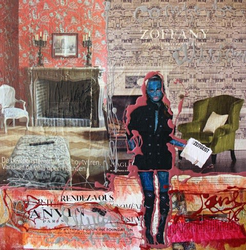 Sane Zeitgeist Mixed Media 40 X 40 Cm 2016 3