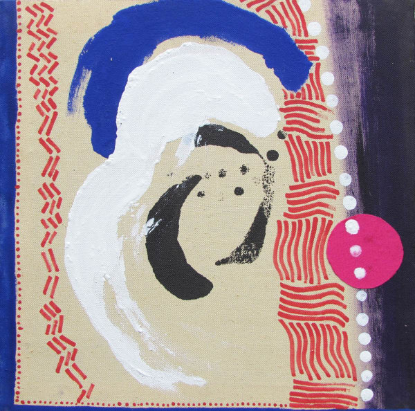 Tamrat Gezahegn Adorn Nude Vii Acrylic On Canvas 40Cmx40Cm 2015