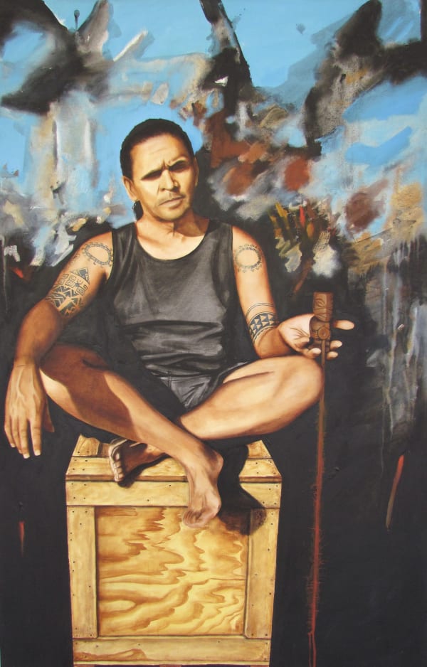 Ian George, depicted in the painting 'After Transit' by Nanette Lelaulu, 2010
