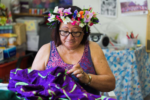 Tungane Broadbent, Rarotonga 2017. Photo: Julian Zeman.