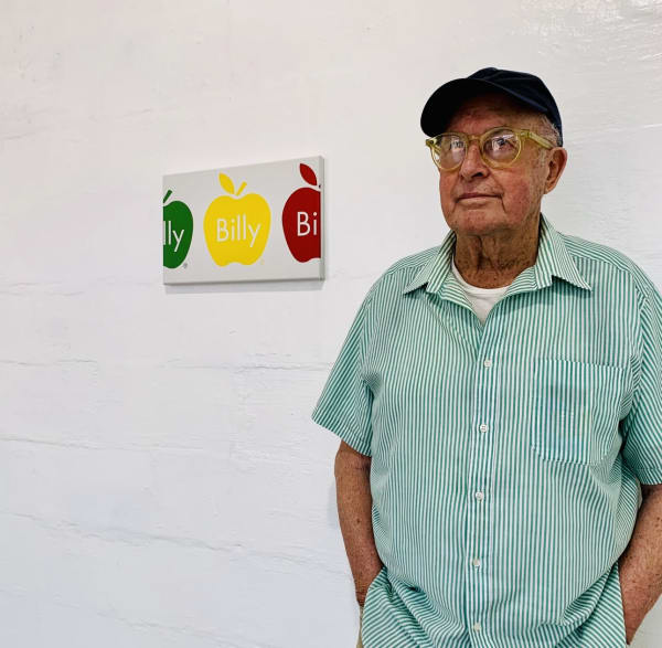 Billy Apple in Rarotonga, 2019.