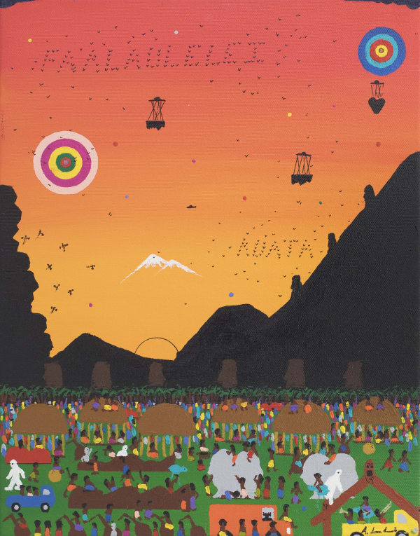 Andy leleisi'uao, Faalaulelei, 2007, acrylic on canvas, 355x280mm.