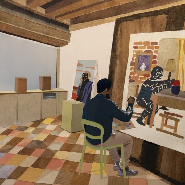 akka project, african art, continent, dubai, venice, exhibition, solo, kelechi charles nwaneri, artist in residence, residency program, venezia, painting, through my eyes, nigeria