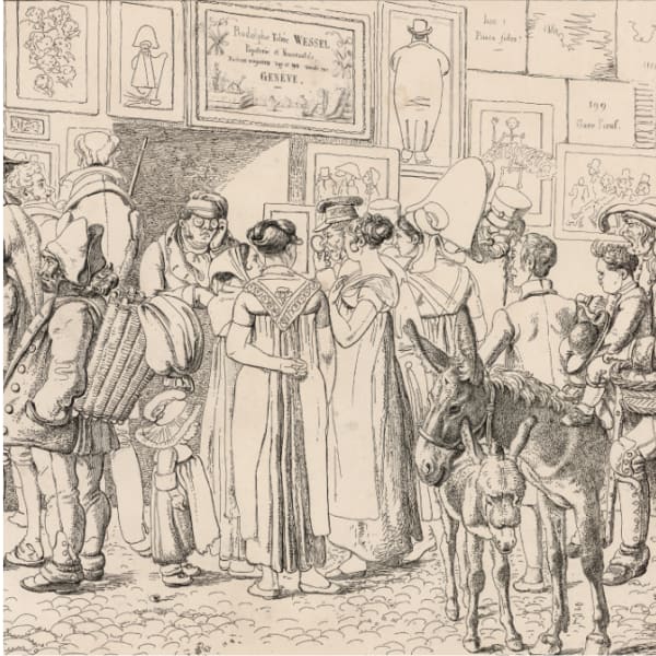 detail of a Swiss artwork