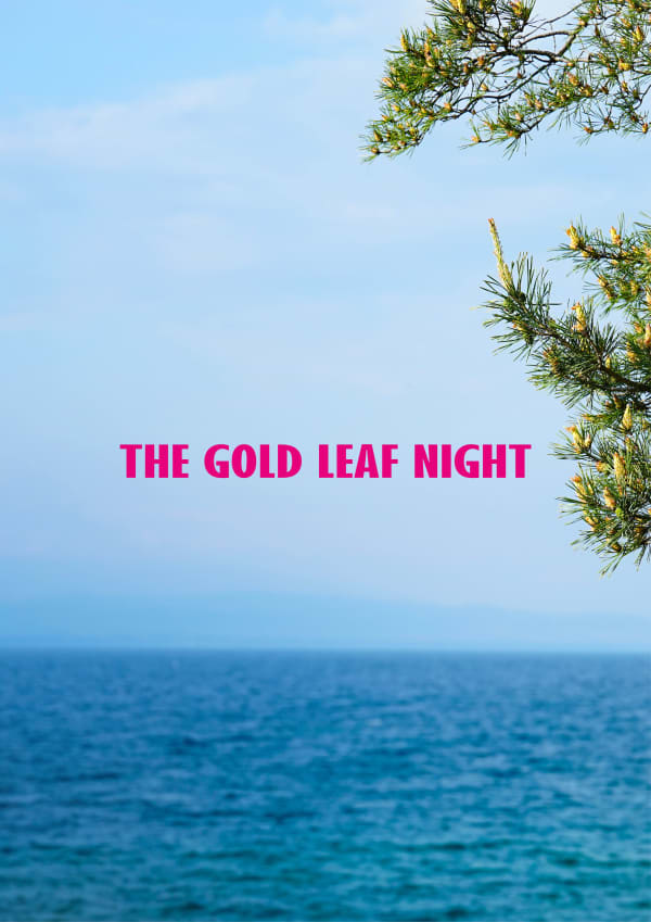 book cover for the exhibition catalogue published by La Gabrielle Fine Arts SA for its exhibition THE GOLD LEAF NIGHT