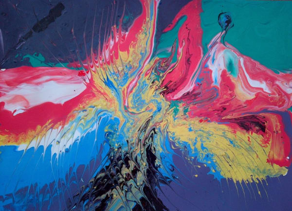 Gerry Nnubia Blossom 2014 Acrylic on paper 56 x 38cm
