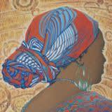 Frida 2013 Colour reduction linoleum print 70 x 70cm, 160 x 160cm