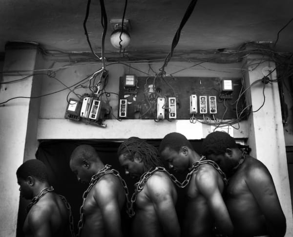 Uche James-Iroha Looking Down, Still Shackled 2012 Printed on enhanced matt paper Edition 210