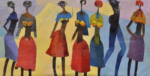 Duke Asidere For My Daughter Grace 2014 Oil on canvas 305.5 x 153cm