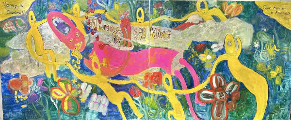 Takuma Tanaka 1977 Capitalism and Forbidden Fruit, 2024 Oil on Canvas 63 3/4 x 152 3/4 in. 162 x 388...