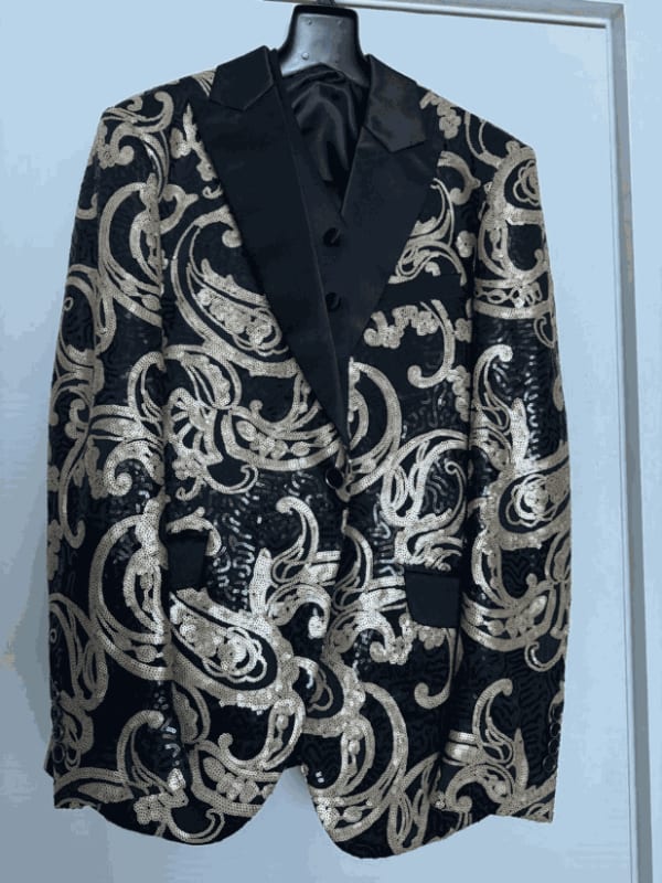 Black and Gold Sequins, Size 38