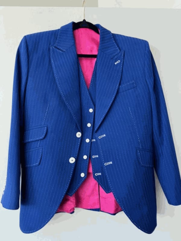 Blue and White Stripes, Size 40