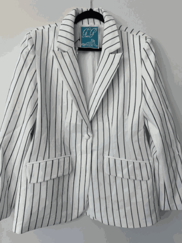 White Striped, Size 40