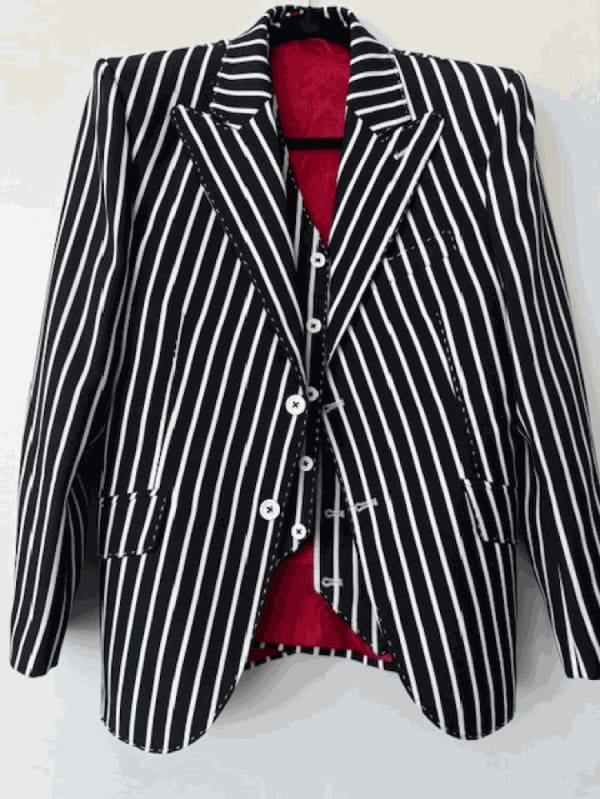 Black Striped, Size 38