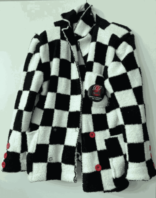 Soft Checkerboard Jacket, Size L