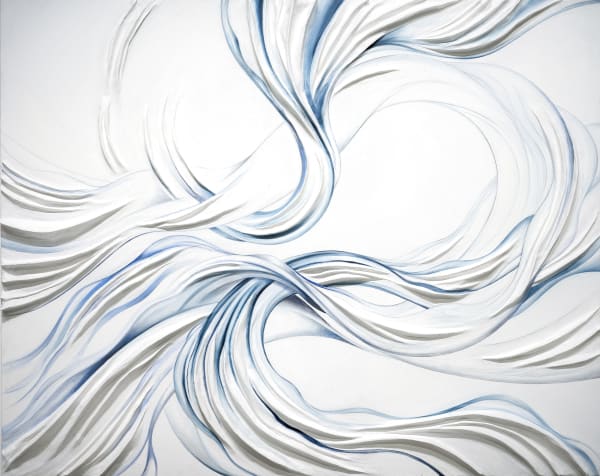 Daniel Anderson 1979 2D/3D SERIES II, 2023 sculpted canvas & oil 48 x 60 x 3 1/2 in. 121.9 x 152.4 x 8.9 cm