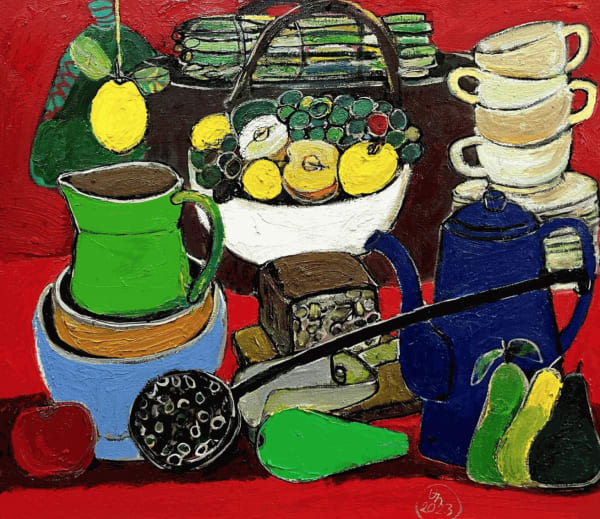 Sarkis Hamalbashian - Still life with Teapot, 2023