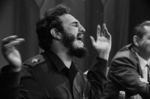 Fidel Castro is pictured here during a radio address. Click to read more