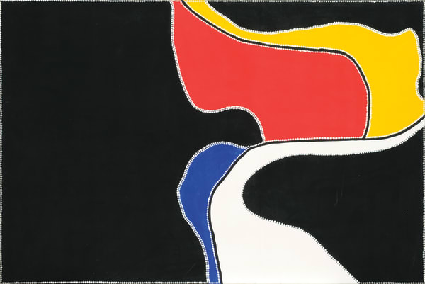 Freddie Timms, Bloodwood Yard, Lissadell Country, 1996, 121.5 x 182.5 cm / 47.6 x 71.7 inch
