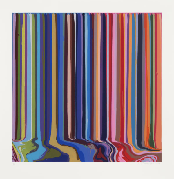 Ian Davenport, Etching: Blue, Pink , 2014