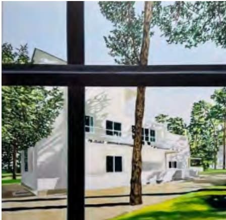 Eamon O'Kane, Master house through window, 2024