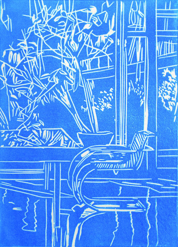 Eamon O'Kane, Blue Interior (after Mies Van De Rohe), 2020