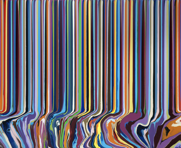 Ian Davenport, Colourcade: Magenta, Purple, 2015