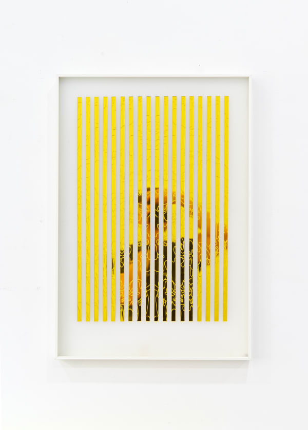 Paul Hosking, Study for wall watcher (Yellow), 2023