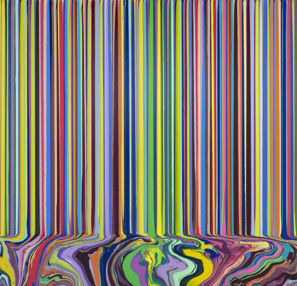 Ian Davenport, Colourcade: Yellow, Magenta, 2015