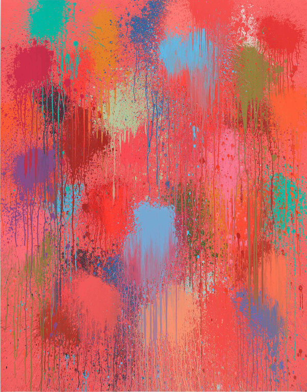 Ian Davenport, Red Fizz, 2023