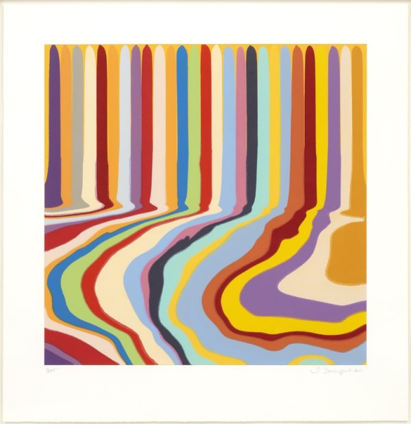 Ian Davenport, Cirtric Etching , 2011