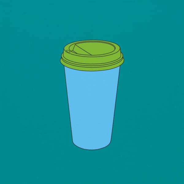 Michael Craig-Martin, Untitled (papercup) , 2014