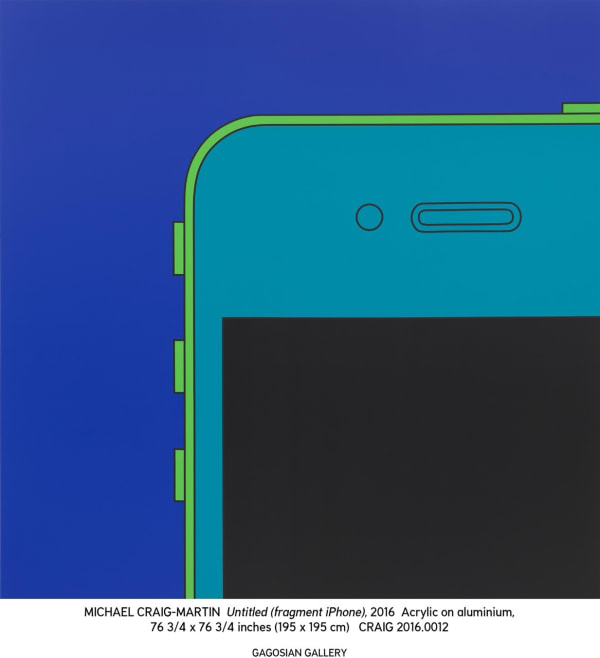Michael Craig-Martin, Untitled (fragment IPhone) , 2016