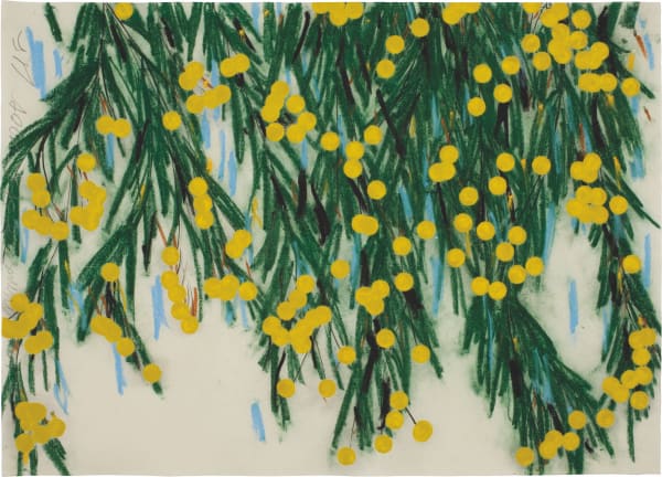 Donald Sultan, Yellow Mimosa, Oct. 1, 2009, 2009