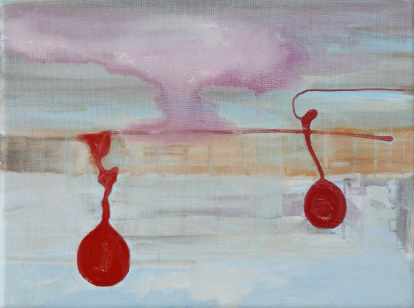 Barbara Ellmerer, Particules minuscules XIX (Red balloons), 2020