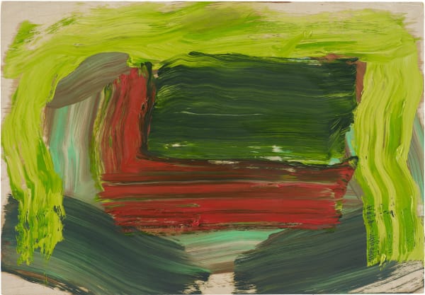 Howard Hodgkin, In the Red Bathroom, 2014
