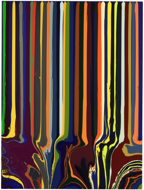 Ian Davenport, Puddle Painting: Prussian Blue (after Gauguin) , 2012