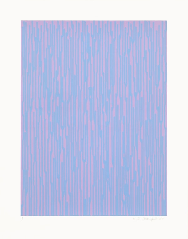 Ian Davenport, Etched Colourfall 10, 2011