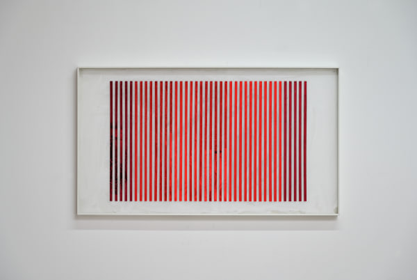 Paul Hosking, Study for wall watcher (Red) , 2023